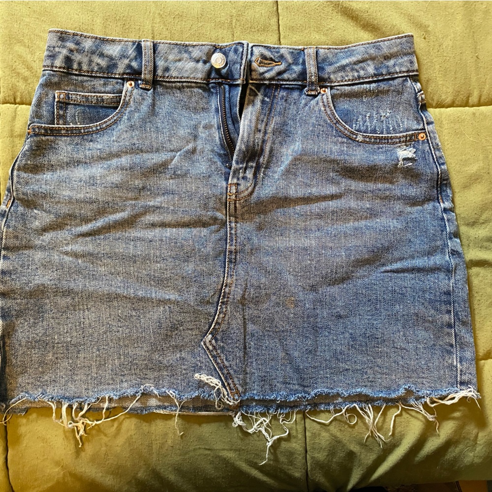 Distressed Skirt